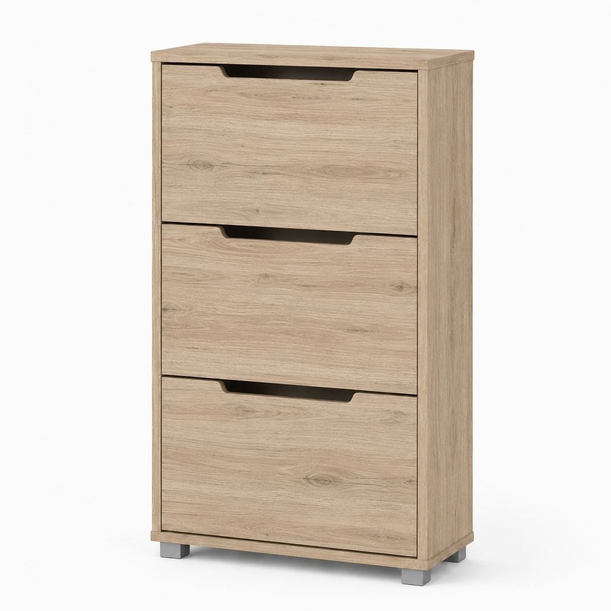 Тумба для взуття з шухлядами LION ТО-2 70,4x28,2x123,4 см дуб крафт сірий 51616 фото меблі