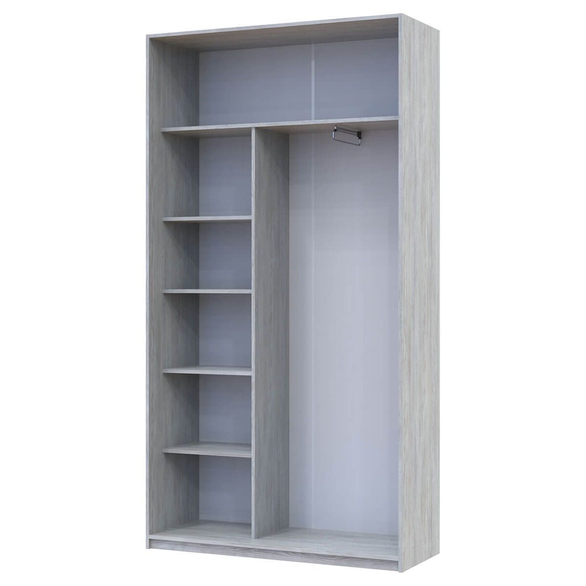 На фото наповнення шафи-купе Сіті Лайт Doros (Дорос) 2 ДСП 120х45х225 см сосна натті