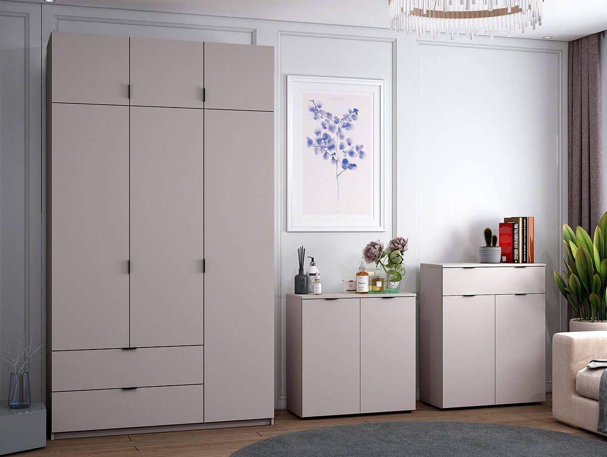 Комод Рон 2 Doros (Дорос) 2 двері 1 шухляда 80х38х100 см кашемір 41516044 фото меблі