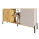 Комод открытый на черных металлических ножках LION Грей 154x38x76,5 см 30714 фото 2
