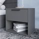 Тумба прикроватная LION Краш с ящиком 45x43x32 см антрацит 30860 фото мебель