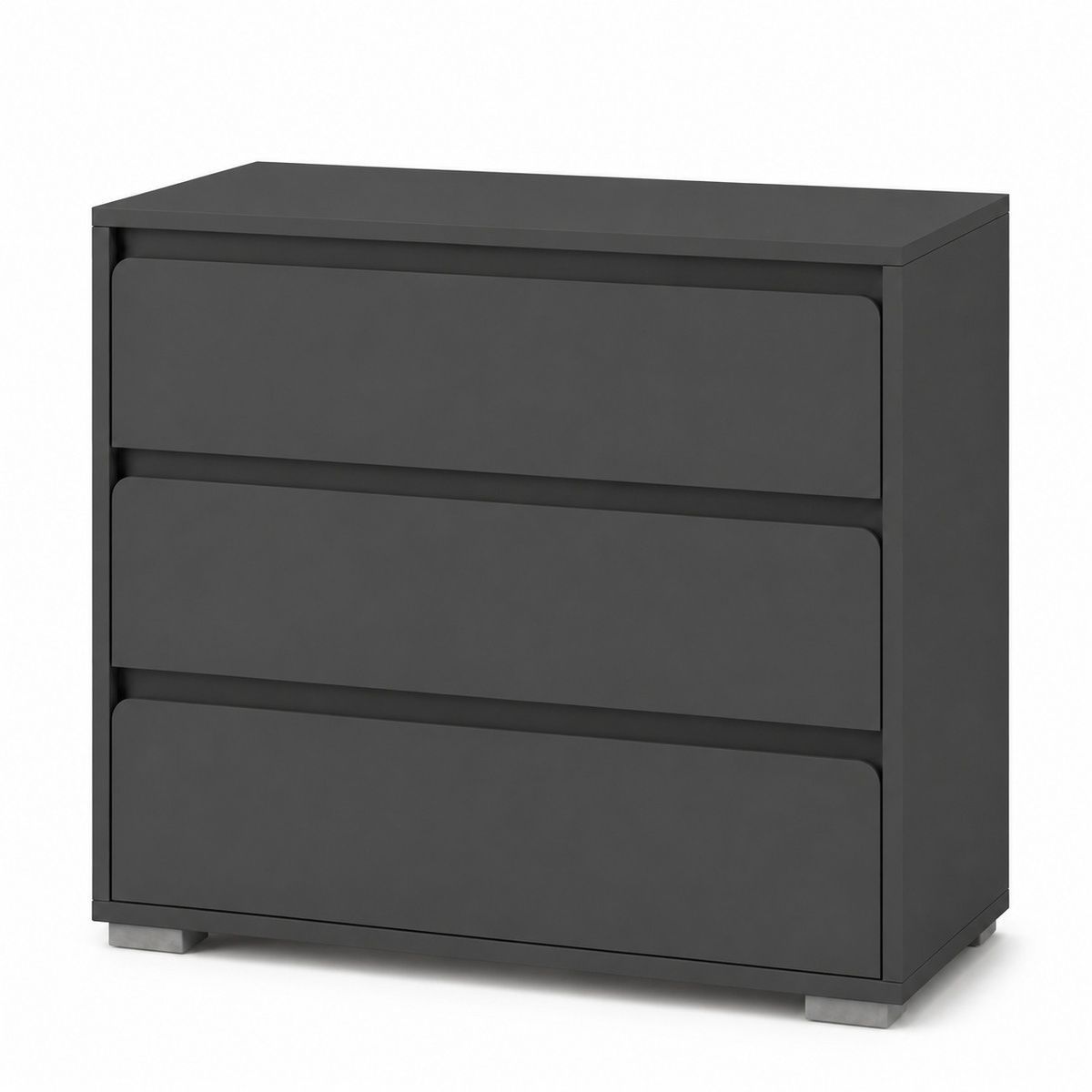 Комод на 3 шухляди LION АРТ-1 90х43х80 см антрацит 51671 фото меблі