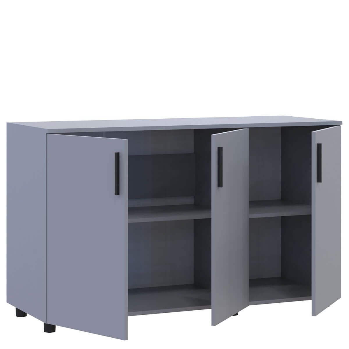 Тумба Торн Doros (Дорос) 3 ДСП 135х51,6х80 см сірий 41510171 фото меблі