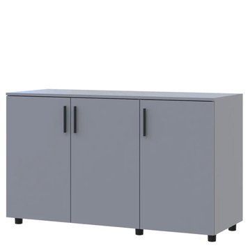 Тумба Торн Doros (Дорос) 3 ДСП 135х51,6х80 см серый 41510171 фото мебель