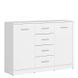 Комод KOM2D4S NEPO PLUS BRW білий S435-KOM2D4S-BI фото меблі