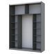 Шкаф-купе G-Кайзер Doros (Дорос) 1 ДСП / 1 Зеркало 180х60х240 42005088 фото 3