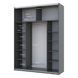 Шкаф-купе G-Кайзер Doros (Дорос) 1 ДСП / 1 Зеркало 180х60х240 42005088 фото 2