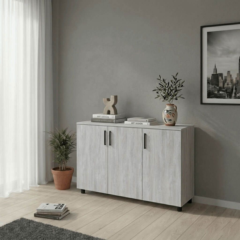 Тумба Торн Doros (Дорос) 3 ДСП 135х51,6х80 см сосна натти 41510167 фото мебель