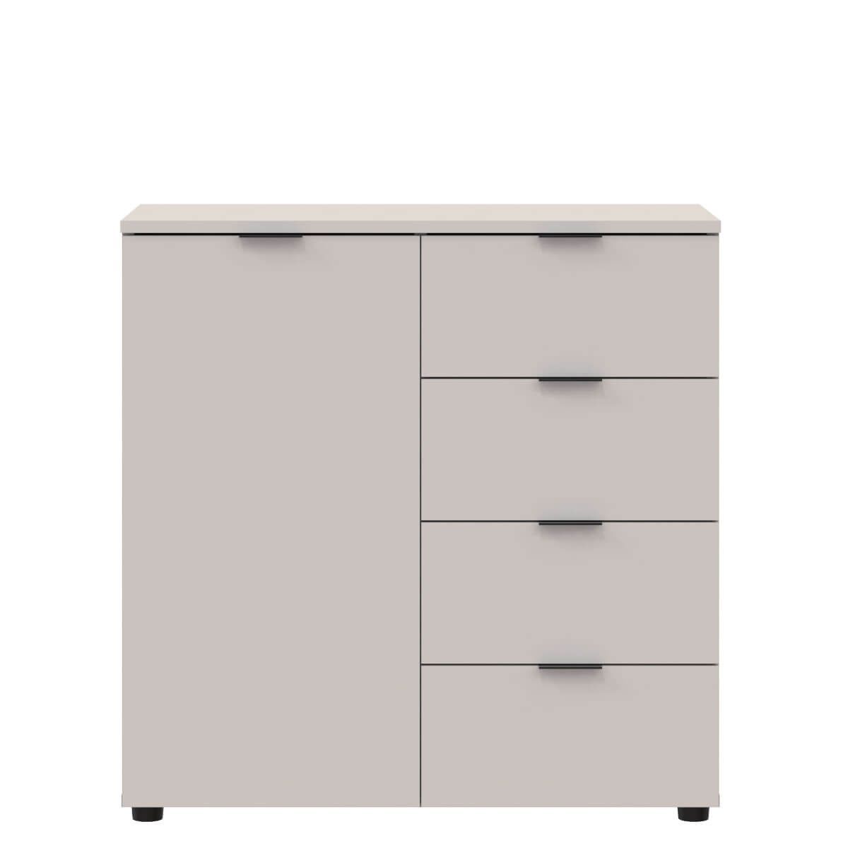 Комод Рон 1 Doros (Дорос) 1 дверка 4 шухляди 80х38х81 см кашемір 41516043 фото меблі