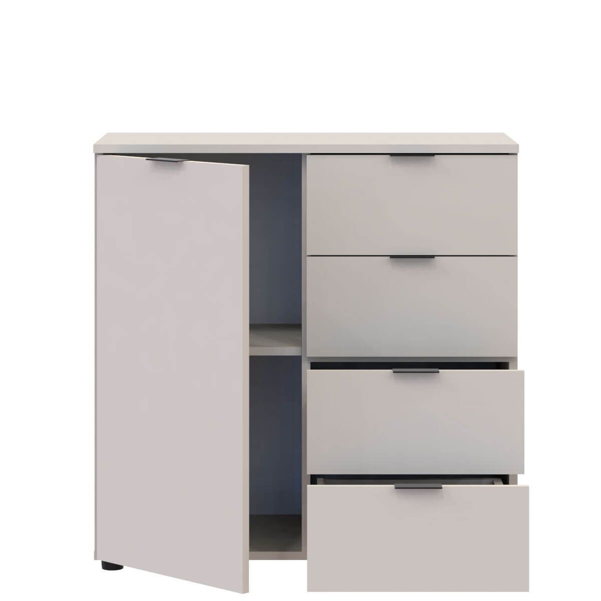 Комод Рон 1 Doros (Дорос) 1 дверка 4 шухляди 80х38х81 см кашемір 41516043 фото меблі