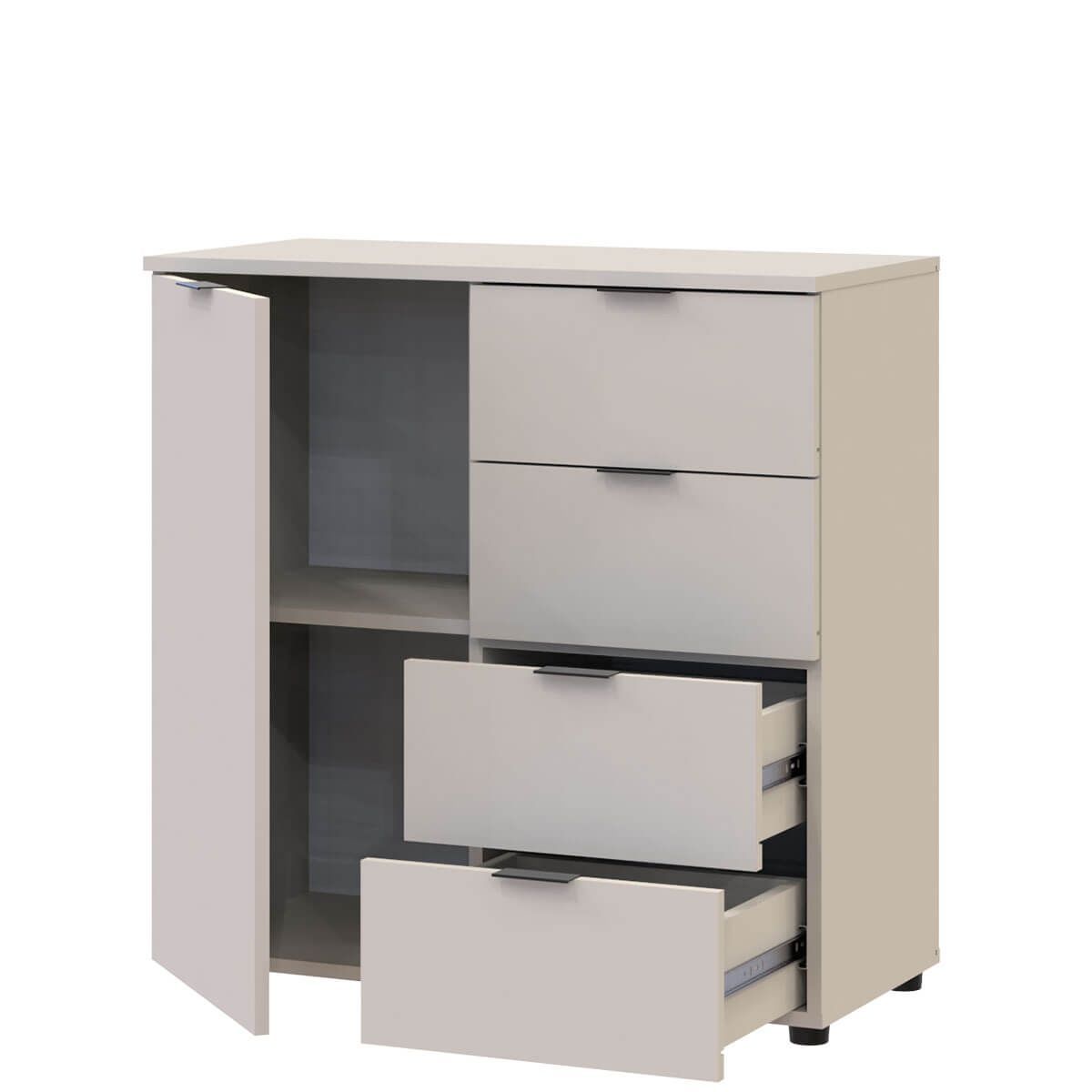 Комод Рон 1 Doros (Дорос) 1 дверка 4 шухляди 80х38х81 см кашемір 41516043 фото меблі