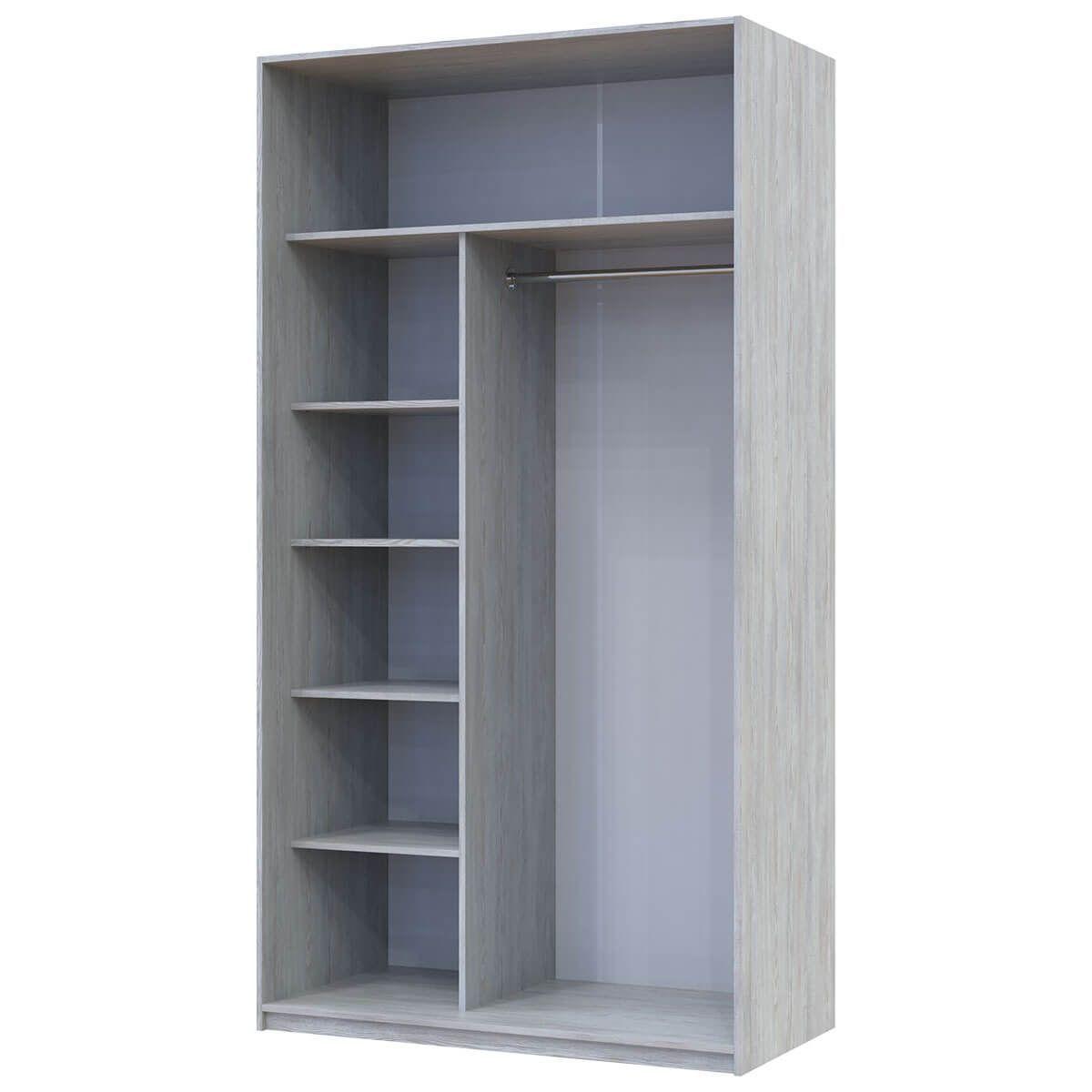 На фото наповнення шафи-купе Сіті Лайт Doros (Дорос) 2 ДСП 120х60х225 см сосна натті