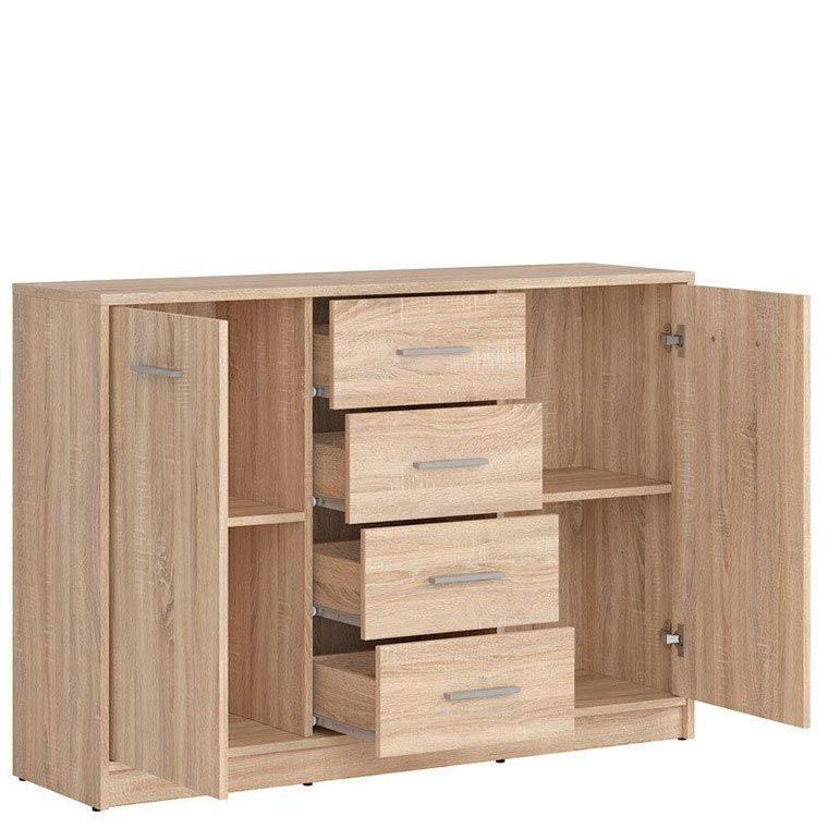 Комод KOM2D4S NEPO PLUS BRW дуб сонома S435-KOM2D4S-DSO фото меблі
