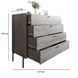 Комод с 4 ящиками LION Wood на черных металлических ножках 100х90х45 см 17909 фото 3
