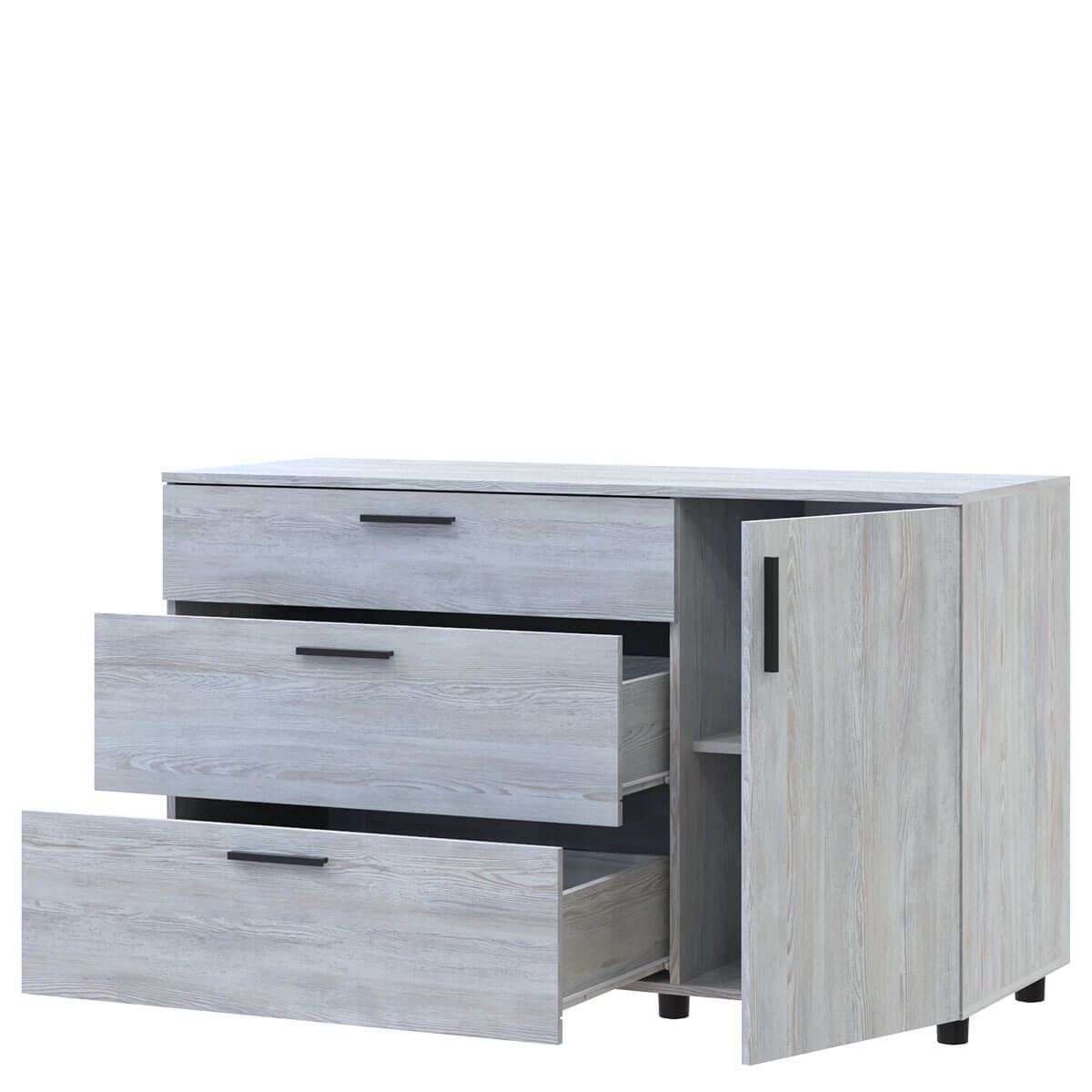 Комод Торн Doros (Дорос) 3Ш/1Д 135х51,6х80 см сосна натті 41510179 фото меблі