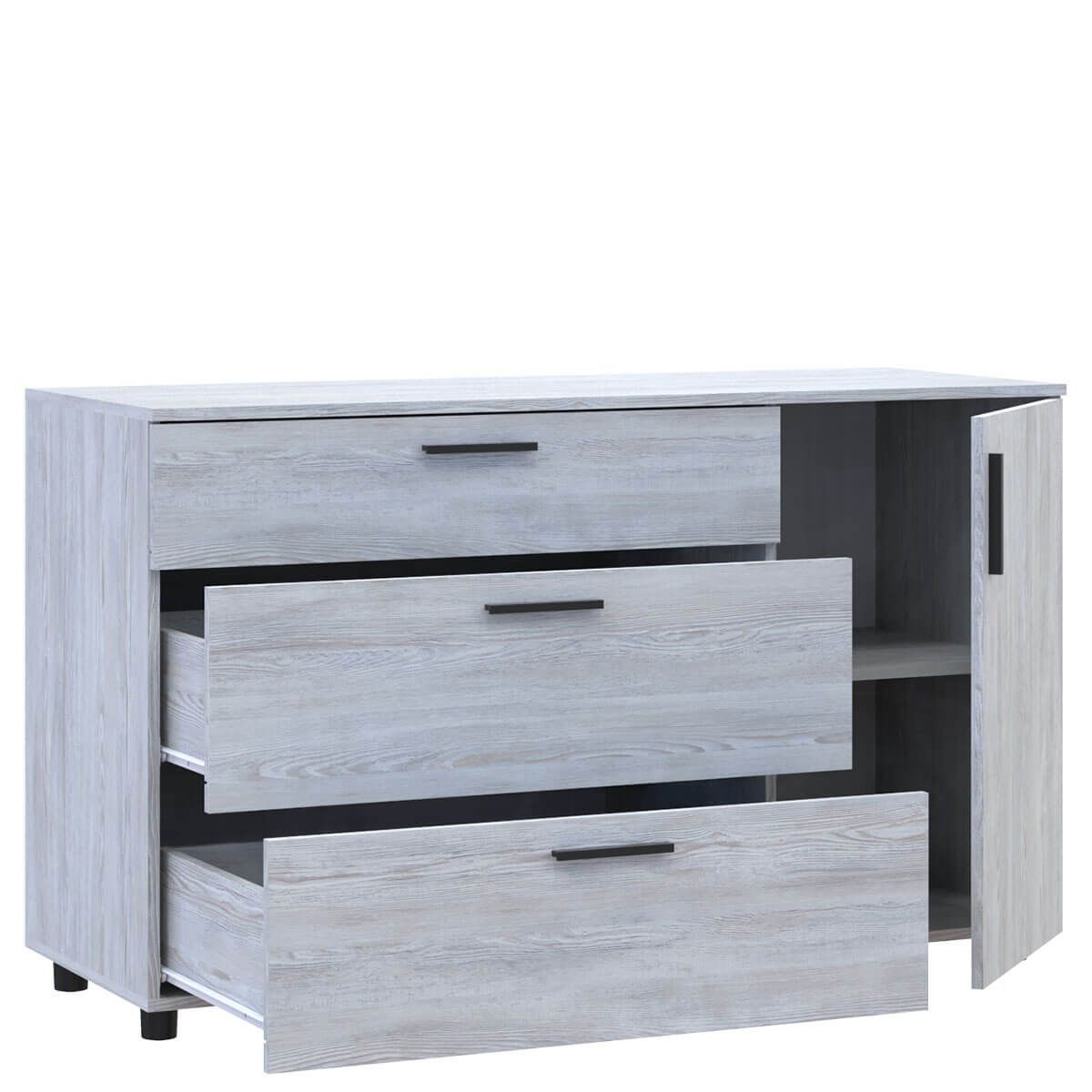 Комод Торн Doros (Дорос) 3Ш/1Д 135х51,6х80 см сосна натті 41510179 фото меблі