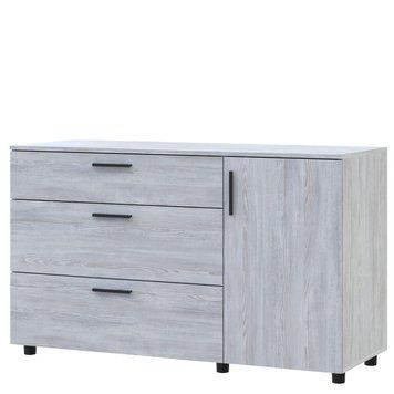 Комод Торн Doros (Дорос) 3Ш/1Д 135х51,6х80 см сосна натти 41510179 фото мебель