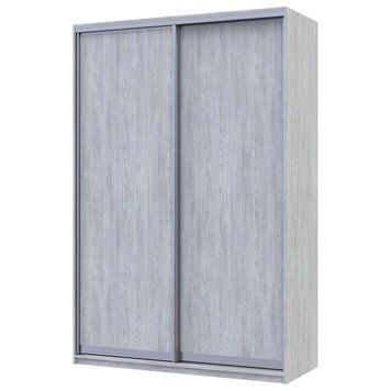 На фото шафа-купе Сіті Лайт Doros (Дорос) 2 ДСП 150х60х225 см сосна натті