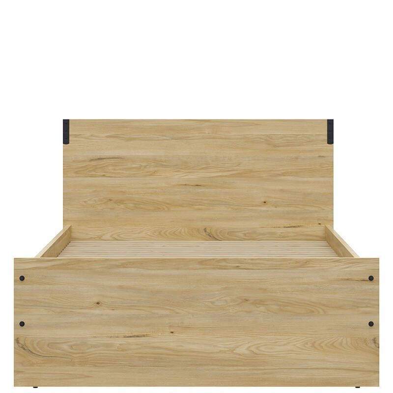 Кровать LOZ/120 (каркас) LARA BRW ясень белорусский S463-LOZ/120-JBE фото мебель