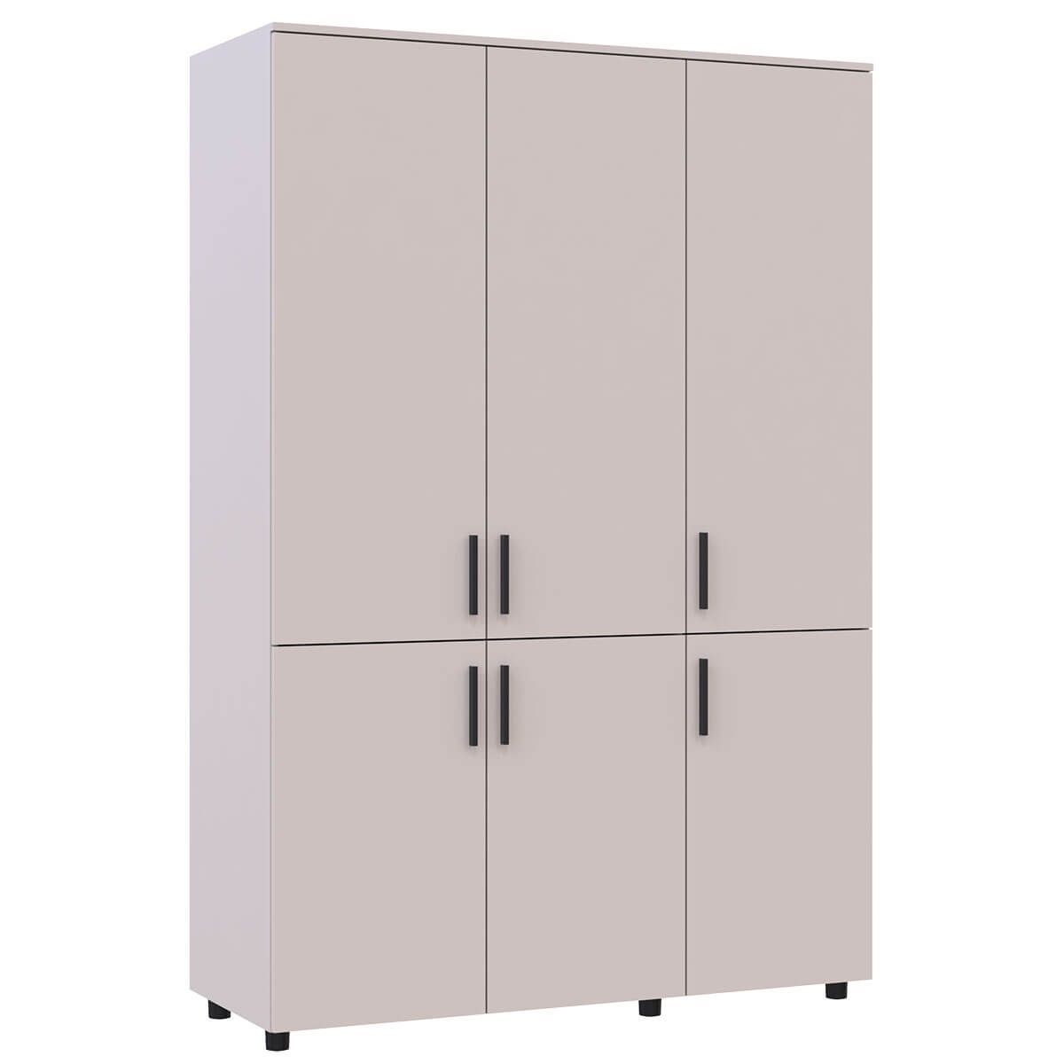 Шафа розпашна Торн Doros (Дорос) 3 ДСП (полиці) 135х51,6х200 см кашемір 44900496 фото меблі