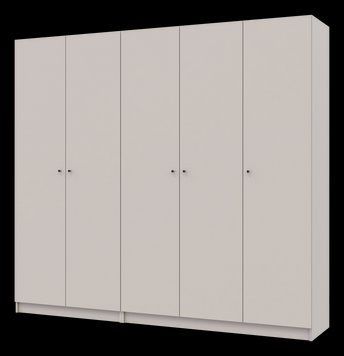 Шкаф распашной для одежды Промо Doros (Дорос) 2+3 ДСП 225х48х204 кашемир 80737673 фото мебель
