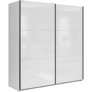 Шафа-купе SZF/183 TETRIX BRW білий глянець S442-SZF/183-BIP фото меблі