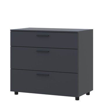 Комод Торн Doros (Дорос) 3Ш 90х51,6х80 см антрацит 41510161 фото мебель