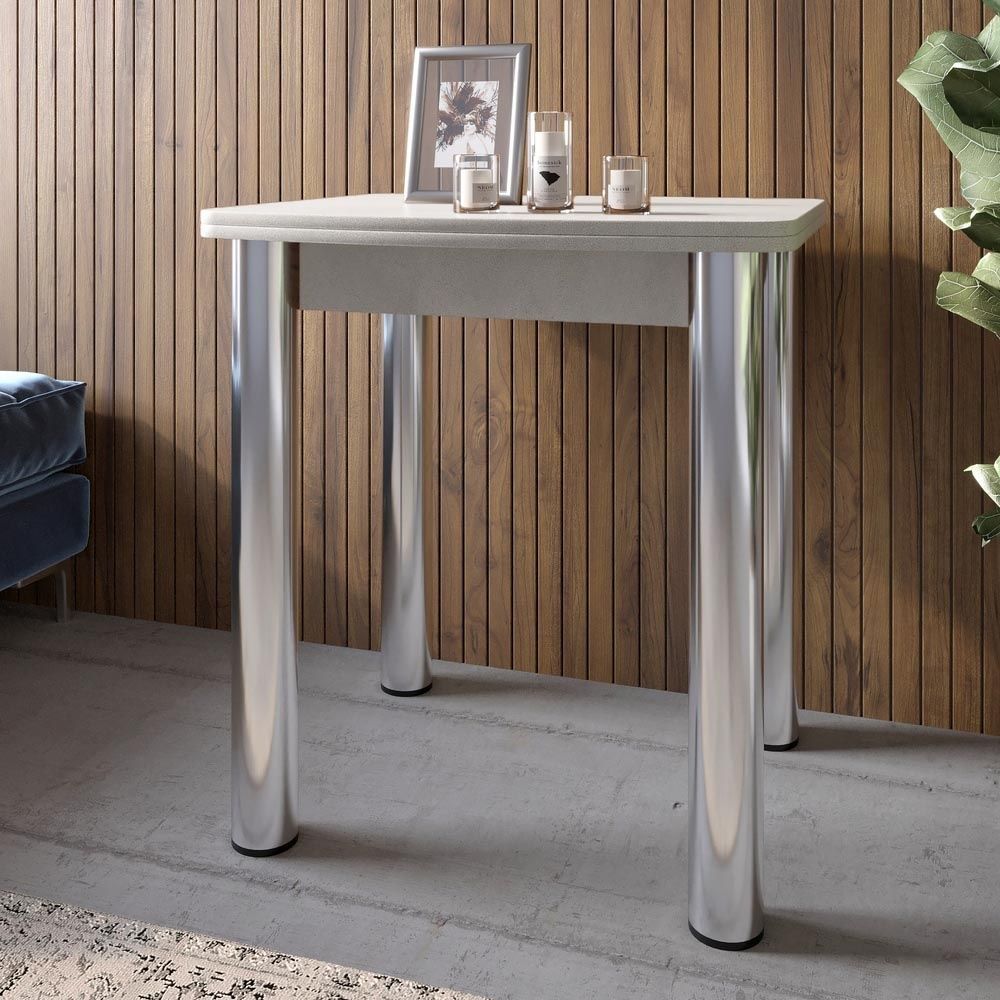 Стол обеденный раскладной LION Нота Мини 60x70/70x120 бетон Style 17619 фото мебель