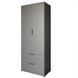 Шкаф распашный двухдверный LION Краш с 2 ящиками 80x200x52 см 30820 фото 2