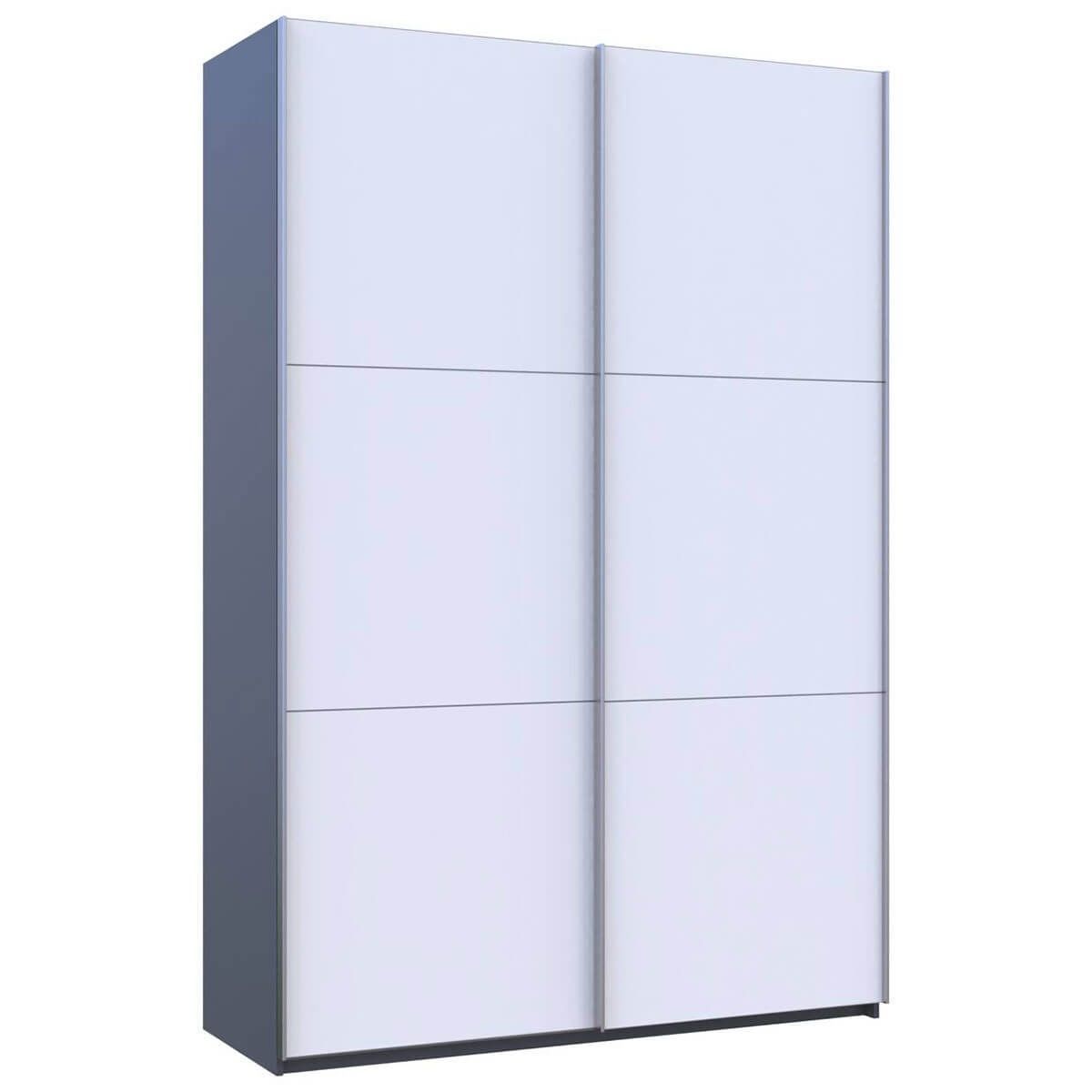 Шкаф-купе G-Кайзер Doros (Дорос) 2 ДСП 160х60х240 антрацит / белый 42005410 фото мебель