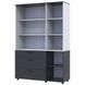 Шафа розпашна Торн Doros (Дорос) 3 ДСП/3Ш (полиці) 135х51,6х200 см 44900518 фото 6