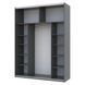 Шкаф-купе G-Кайзер Doros (Дорос) 1 ДСП / 1 Стекло 180х60х240 42005869 фото 2