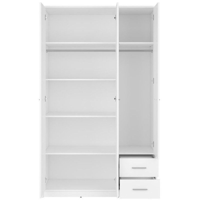 Полиці в шафу (3 шт.) SZF3D2S_OPCJA1 NEPO PLUS BRW білий S435-SZF3D2S_OPCJA_1-BI фото меблі