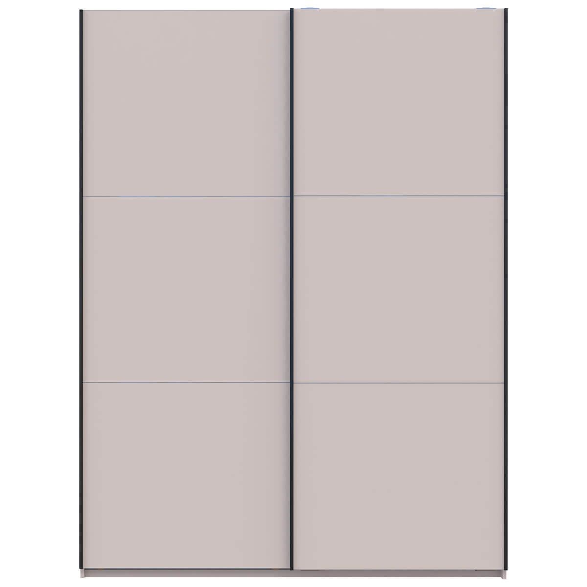 На фото вигляд спереду шафи-купе G-Кайзер Doros (Дорос) 2 ДСП 180х60х240 кашемір