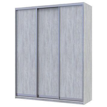 На фото шафа-купе Сіті Лайт Doros (Дорос) 3 ДСП 180х60х225 см сосна натті