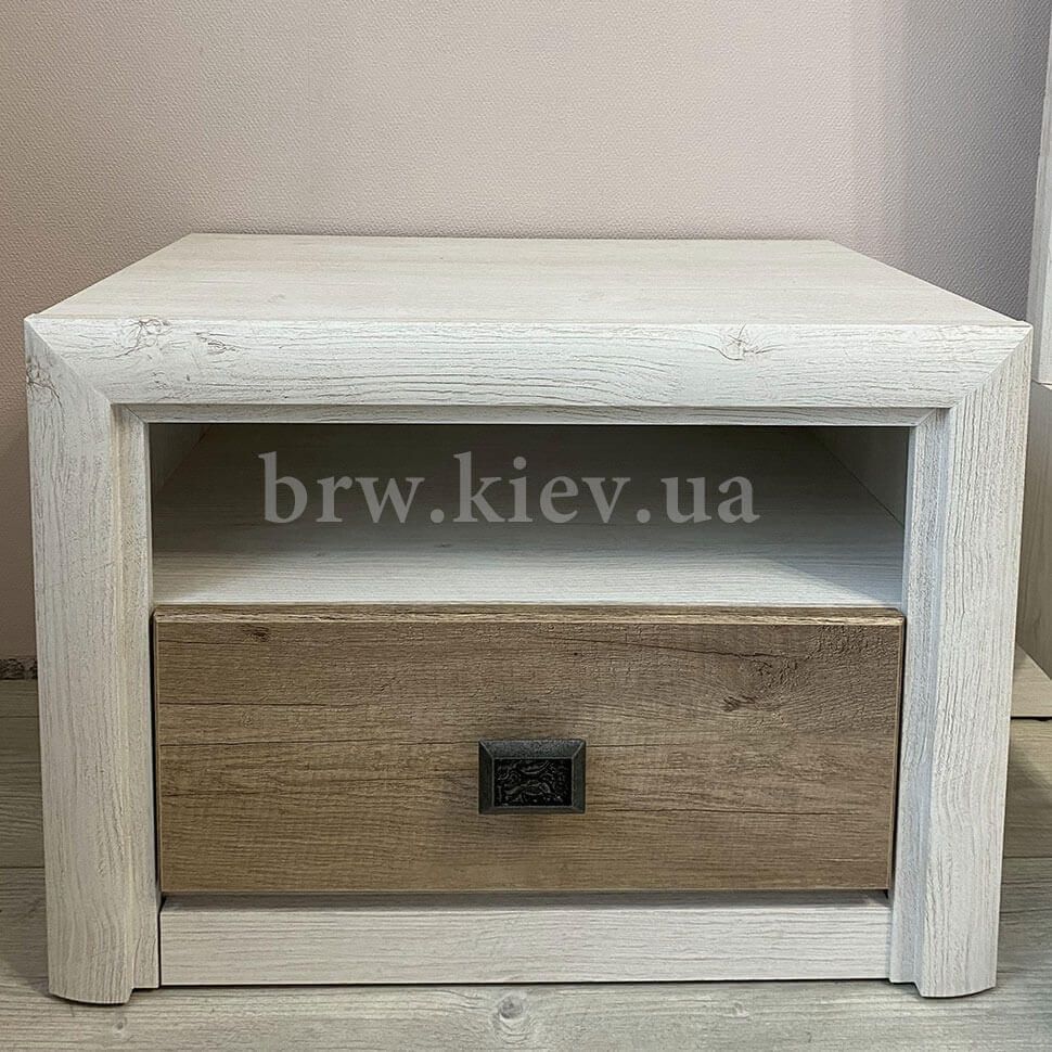 На фото вигляд спереду приліжкової тумбочки KOM1S Коен 2 БРВ (ВМК)