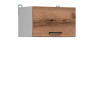 На фото вид сбоку навесного шкафа JUNONA LINE GO/50/30 BRW дуб делано темный