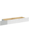 На фото ящик кровати NANDU SZU BRW с фасадом светло-серый / белый глянец